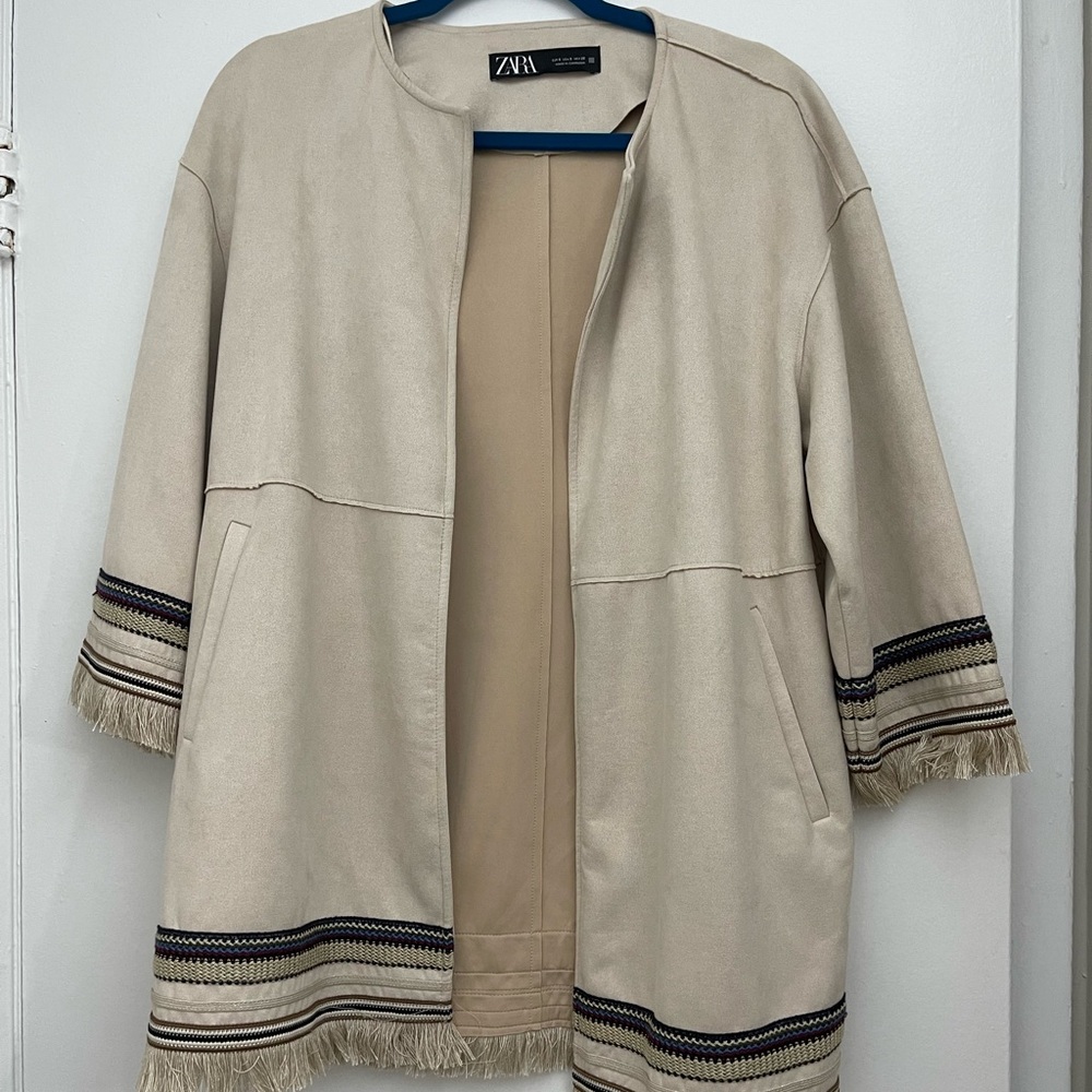 Zara cardigan with embroidery details on sleeves